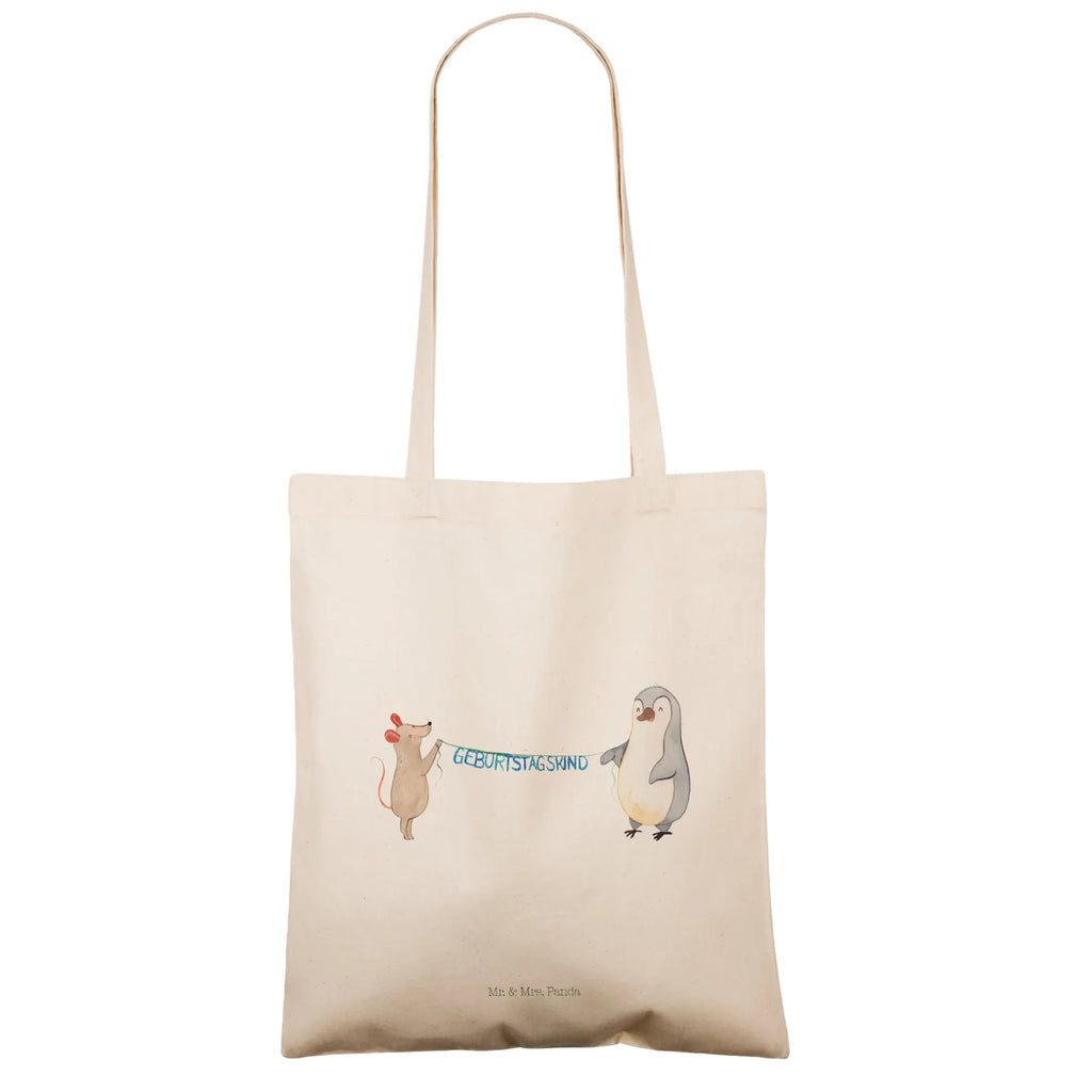 Tragetasche Maus Pinguin Geburtstag Jutetasche, Beuteltasche, Einkaufstasche, Schultertasche, Stofftasche, Beutel, Shopper, Tragetasche, Umhängetasche, Einkaufstüte, Badetasche, Jutebeutel, Stoffbeutel, Tasche, Strandtasche, Laptoptasche, Geburtstag, Geburtstagsgeschenk, Geschenk, Maus, Happy Birthday, Pinguin, Geburtstage, Geburtstagsfeier