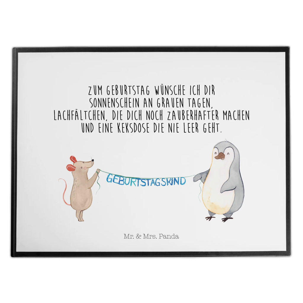 Desk pad mouse penguin Birthday Schreibtischauflage, Büroartikel, Schreibunterlage, Bürobedarf, Schreibwaren, Schreibtischunterlage Groß, Schreibtisch Unterlagen, Geburtstag, Geburtstagsgeschenk, Geschenk, Geburtstage, Happy Birthday, Pinguin, Maus, Geburtstagsfeier
