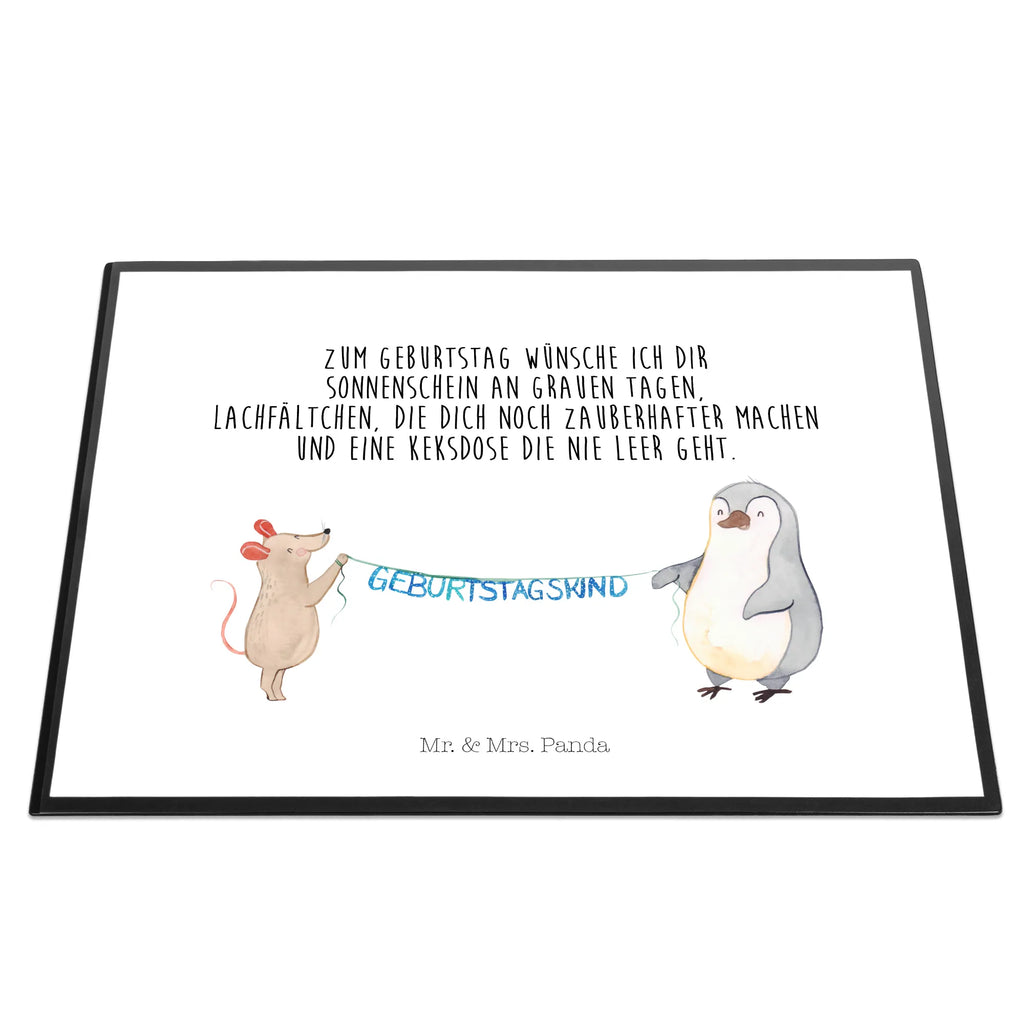 Desk pad mouse penguin Birthday Schreibtischauflage, Büroartikel, Schreibunterlage, Bürobedarf, Schreibwaren, Schreibtischunterlage Groß, Schreibtisch Unterlagen, Geburtstag, Geburtstagsgeschenk, Geschenk, Geburtstage, Happy Birthday, Pinguin, Maus, Geburtstagsfeier