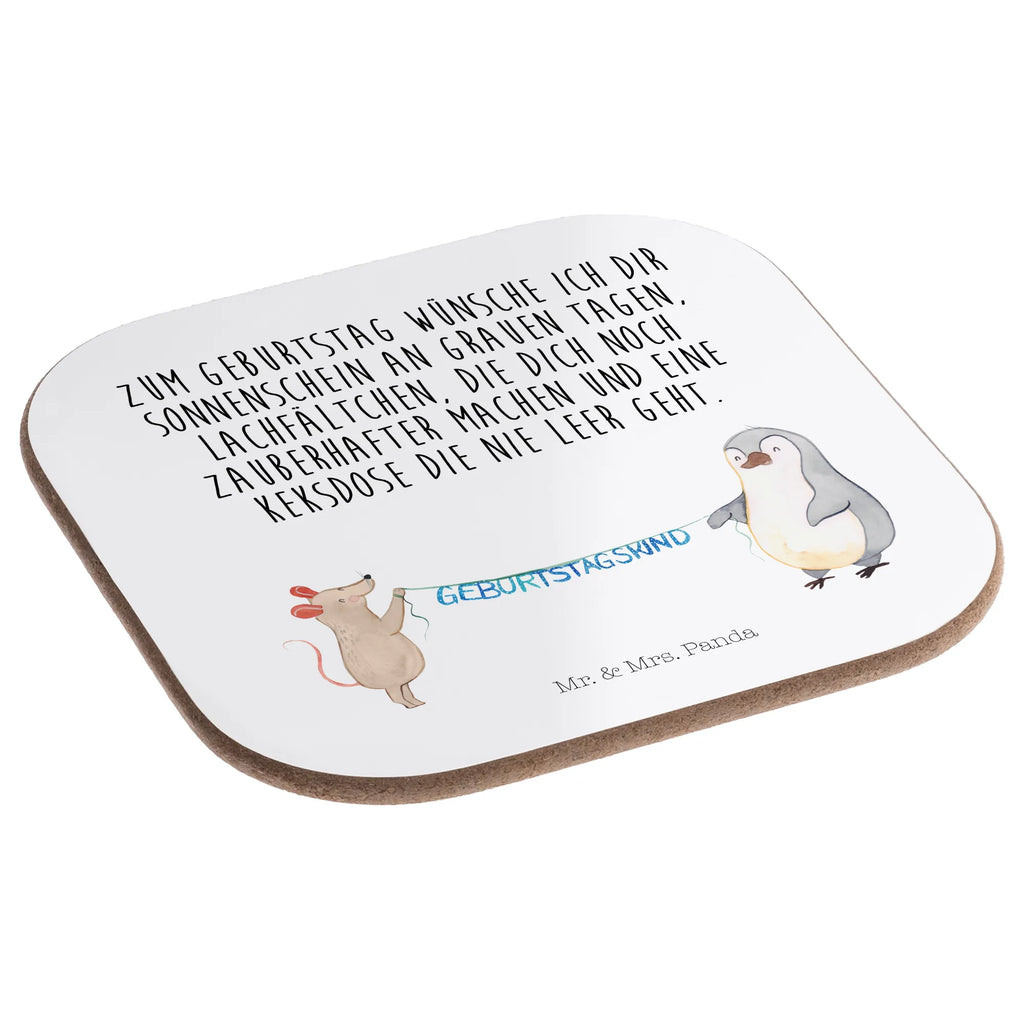 Quadratische Untersetzer Maus Pinguin Geburtstag Korkuntersetzer, Tassen Untersetzer, Bierdeckel, Glasuntersetzer, Untersetzer Design, Untersetzer Holz, Untersetzer für Gläser, Untersetzer aus Holz, Untersetzer, Getränkeuntersetzer, Holzuntersetzer, Untersetzer Gläser, Geburtstag, Geburtstagsgeschenk, Geschenk, Pinguin, Happy Birthday, Geburtstage, Maus, Geburtstagsfeier