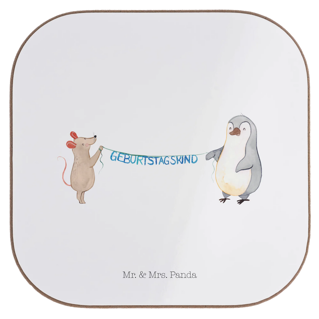 Quadratische Untersetzer Maus Pinguin Geburtstag Korkuntersetzer, Tassen Untersetzer, Bierdeckel, Glasuntersetzer, Untersetzer Design, Untersetzer Holz, Untersetzer für Gläser, Untersetzer aus Holz, Untersetzer, Getränkeuntersetzer, Holzuntersetzer, Untersetzer Gläser, Geburtstag, Geburtstagsgeschenk, Geschenk, Pinguin, Happy Birthday, Geburtstage, Maus, Geburtstagsfeier