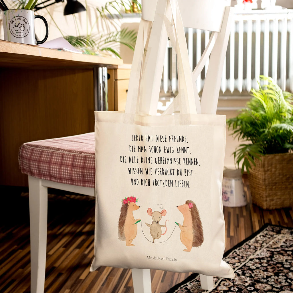 Tragetasche Igel Seilhüpfen Beuteltasche, Einkaufstüte, Stofftasche, Einkaufstasche, Stoffbeutel, Jutetasche, Shopper, Badetasche, Tasche, Laptoptasche, Jutebeutel, Tragetasche, Schultertasche, Strandtasche, Umhängetasche, Beutel, Tiermotive, Gute Laune, lustige Sprüche, Tiere, Kindergarten, Maus, Seilhüpfen, Kinder, Seilspringen, Igel