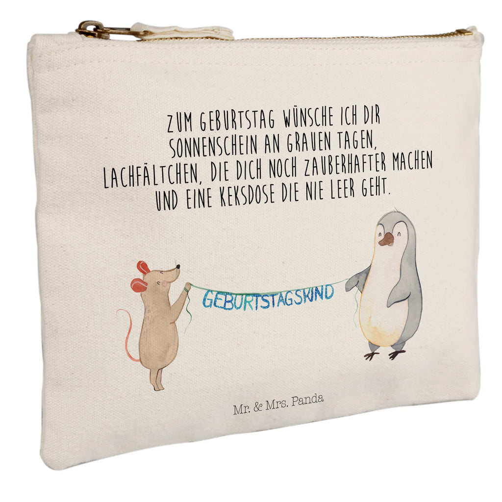 torebka na makijaż Mysz Pingwin urodziny toiletry bag, Schlampermäppchen, Schminktasche, Kulturbeutel, aufbewahrungsbeutel, pencil case, Schminkbeutel, Waschbeutel, Stiftemäppchen, Mäppchen, Waschtasche, Federmappe, utensilientasche, beauty tasche, Kosmetikbeutel, Kulturtasche, kosmetiktäschchen, Schminktäschchen, Etui, beauty case, Kosmetiktasche, pinsel tasche, aufbewahrungstasche, Geburtstag, Geburtstagsgeschenk, Geschenk, Geburtstage, Maus, Happy Birthday, Geburtstagsfeier, Pinguin