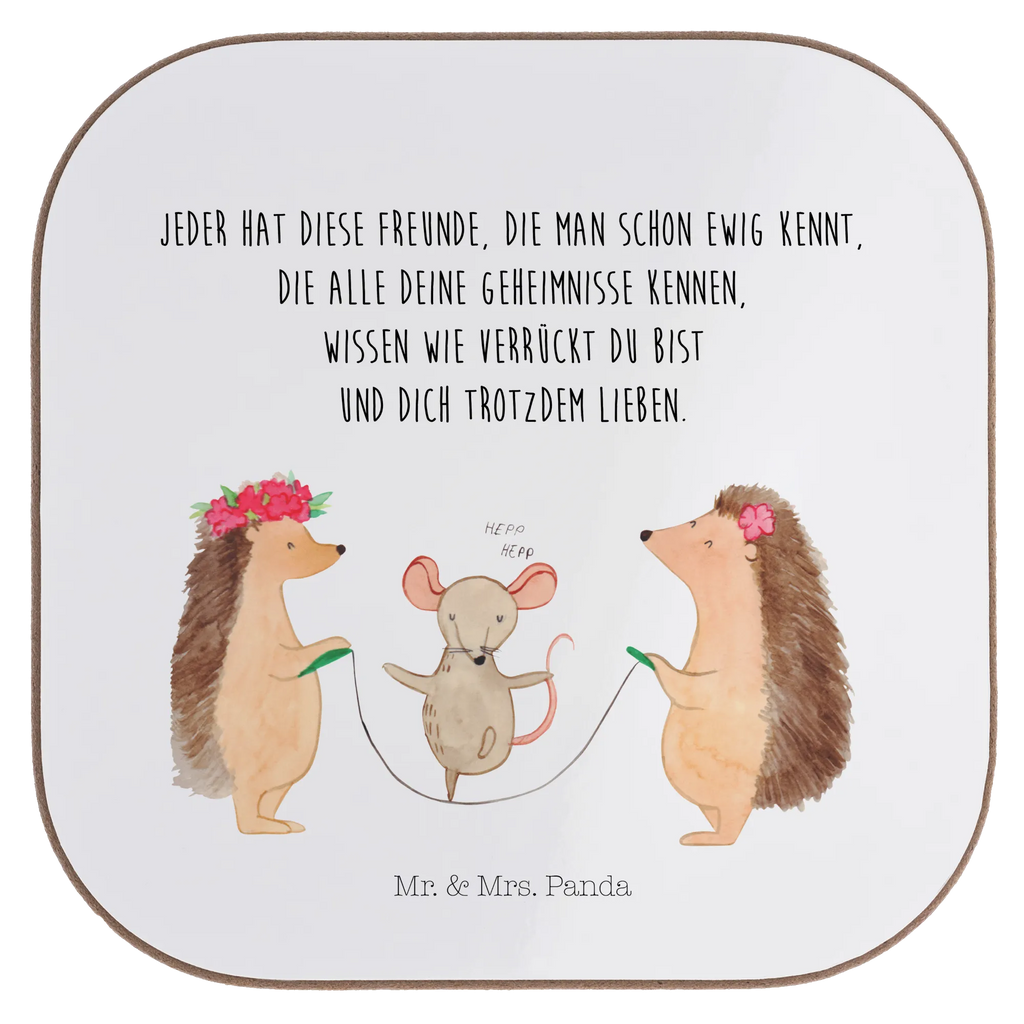 Square coaster Hedgehog skipping Korkuntersetzer, Untersetzer, Untersetzer Design, Tassen Untersetzer, Glasuntersetzer, Untersetzer Holz, Holzuntersetzer, Getränkeuntersetzer, Untersetzer für Gläser, Untersetzer Gläser, Untersetzer aus Holz, Bierdeckel, Tiermotive, Gute Laune, lustige Sprüche, Tiere, Kinder, Seilhüpfen, Kindergarten, Maus, Seilspringen, Igel
