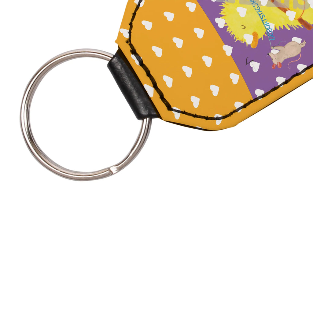 Prostokątny brelok Mysz Pingwin urodziny Urodziny, prezent urodzinowy, prezent