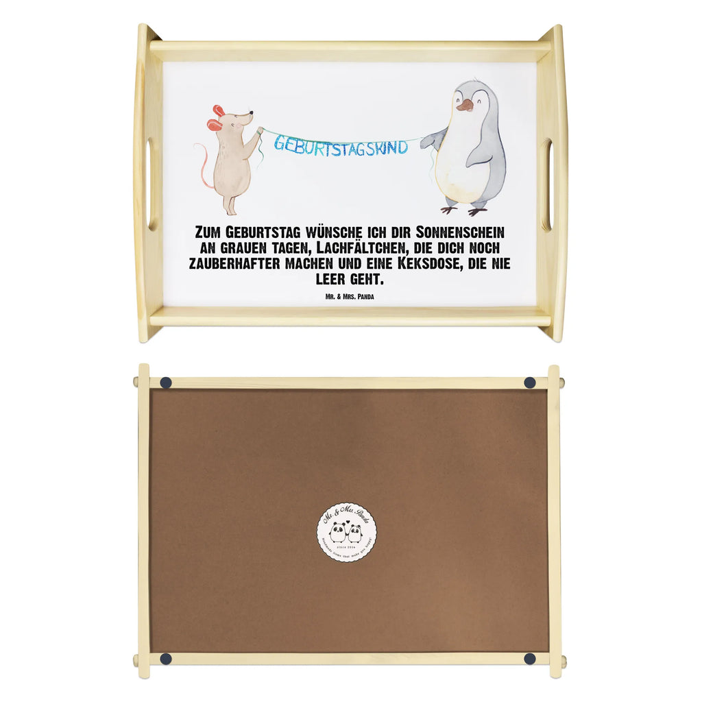 Serviertablett Maus Pinguin Geburtstag Serviertablett, Küchentablett, Dekotablett, Holztablett, Frühstückstablett, Tablett, Geburtstag, Geburtstagsgeschenk, Geschenk, Happy Birthday, Maus, Geburtstagsfeier, Geburtstage, Pinguin