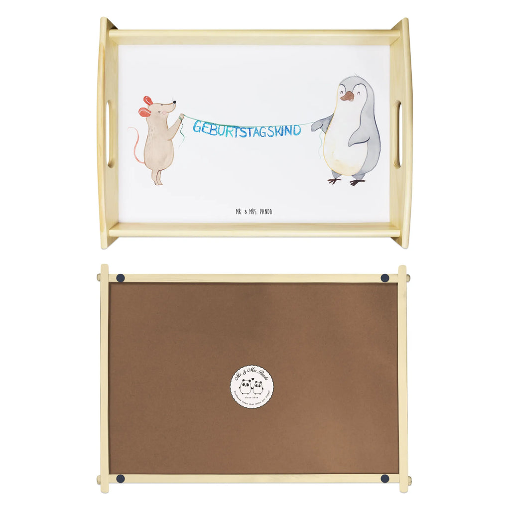 Serviertablett Maus Pinguin Geburtstag Serviertablett, Küchentablett, Dekotablett, Holztablett, Frühstückstablett, Tablett, Geburtstag, Geburtstagsgeschenk, Geschenk, Happy Birthday, Maus, Geburtstagsfeier, Geburtstage, Pinguin