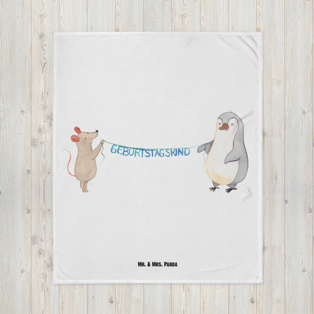 Kocyk dla niemowląt Mysz Pingwin urodziny Geschenk Geburt, Babydecke, Babygeschenk, Krabbeldecke, Babyecke Kuscheldecke, Geburtstag, Geburtstagsgeschenk, Geschenk, Happy Birthday, Maus, Pinguin, Geburtstage, Geburtstagsfeier