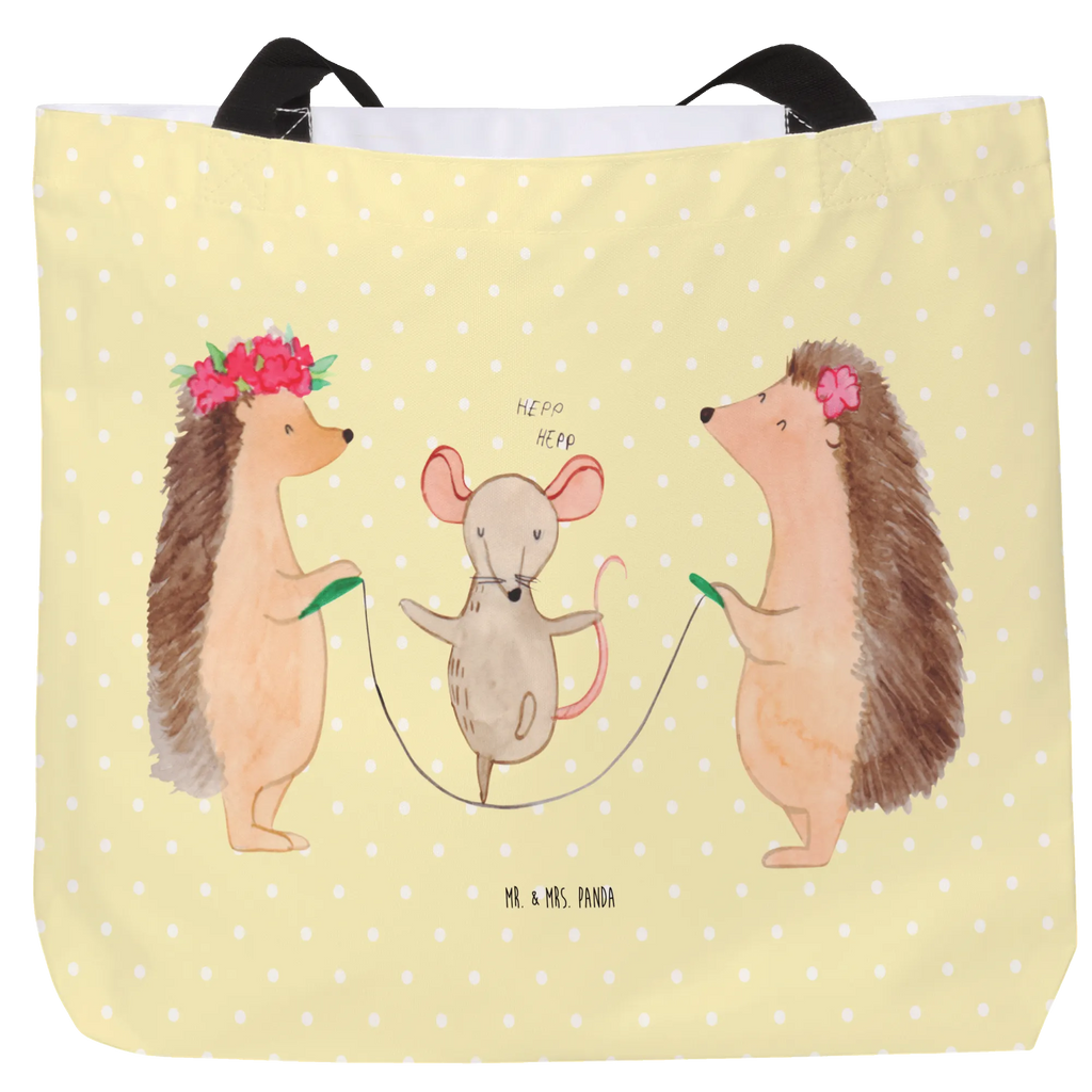 Shopper Hedgehog skipping Schultertasche, Stofftasche, Schultasche, Tüte, Einkaufsbeutel, Tragebeutel, Freizeittasche, Alltagstasche, Beutel, Ausflug, Strandtasche, XXL Tasche, Einkaufstasche, Shopper, XL, Schulbeutel, Gute Laune, Tiermotive, Tiere, Lustige Sprüche, Kindergarten, Maus, Kinder, Seilhüpfen, Seilspringen, Igel