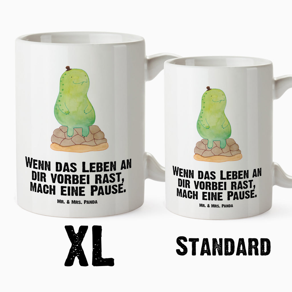XL Tasse Schildkröte pausiert XL Tasse, Große Tasse, Grosse Kaffeetasse, XL Becher, XL Teetasse, spülmaschinenfest, Jumbo Tasse, Groß, Schildkröte, Achtsamkeit, Entschleunigen, achtsam