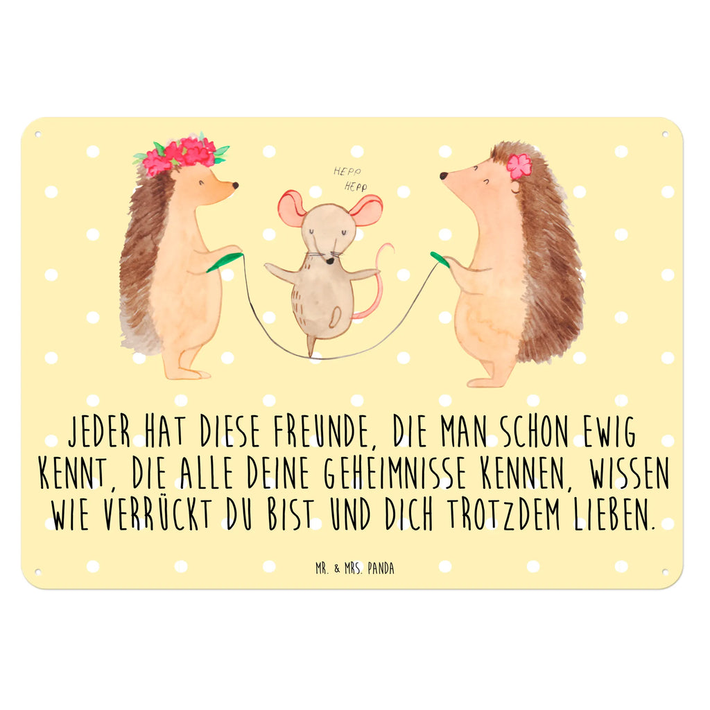 Tin sign Hedgehog skipping Türschild Metall, Dekoschild Metall, Blechschild, Blechschild Küche, Blechschild Zum Aufhängen, Blechschild Groß, Wandschild Metall, Blechschild Für Frauen, Blechschild Büro, Blechschild Für Männer, Tiere, Gute Laune, Tiermotive, Lustige Sprüche, Igel, Kinder, Maus, Seilspringen, Kindergarten, Seilhüpfen