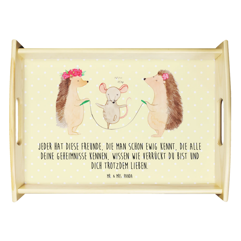 Serviertablett Igel Seilhüpfen Küchentablett, Serviertablett, Tablett, Holztablett, Frühstückstablett, Dekotablett, Tiermotive, Gute Laune, lustige Sprüche, Tiere, Seilhüpfen, Igel, Maus, Seilspringen, Kindergarten, Kinder