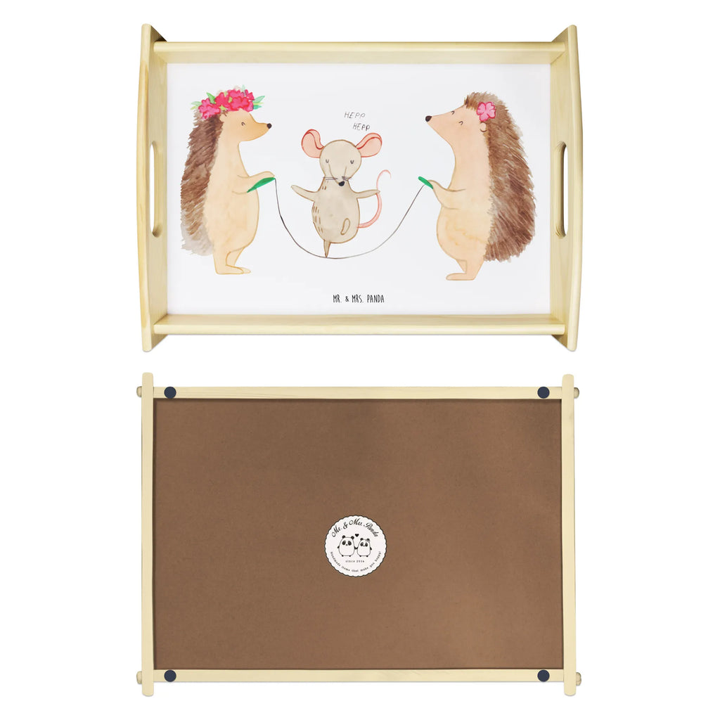 Serviertablett Igel Seilhüpfen Küchentablett, Serviertablett, Tablett, Holztablett, Frühstückstablett, Dekotablett, Tiermotive, Gute Laune, lustige Sprüche, Tiere, Seilhüpfen, Igel, Maus, Seilspringen, Kindergarten, Kinder