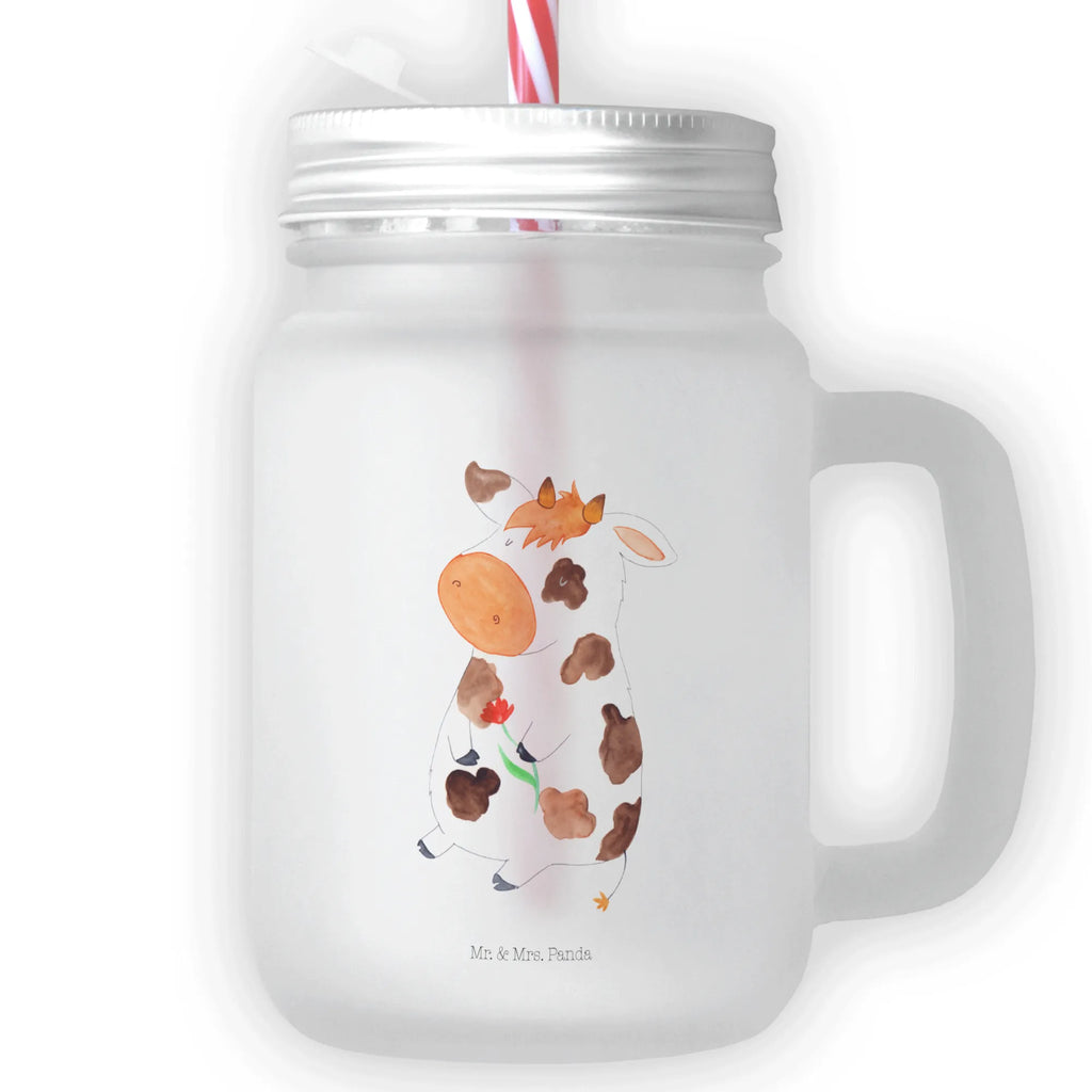 Szklanka Mason Jar Krowa Gospodarstwo, zwierzęta gospodarskie, rolnik, rolniczka