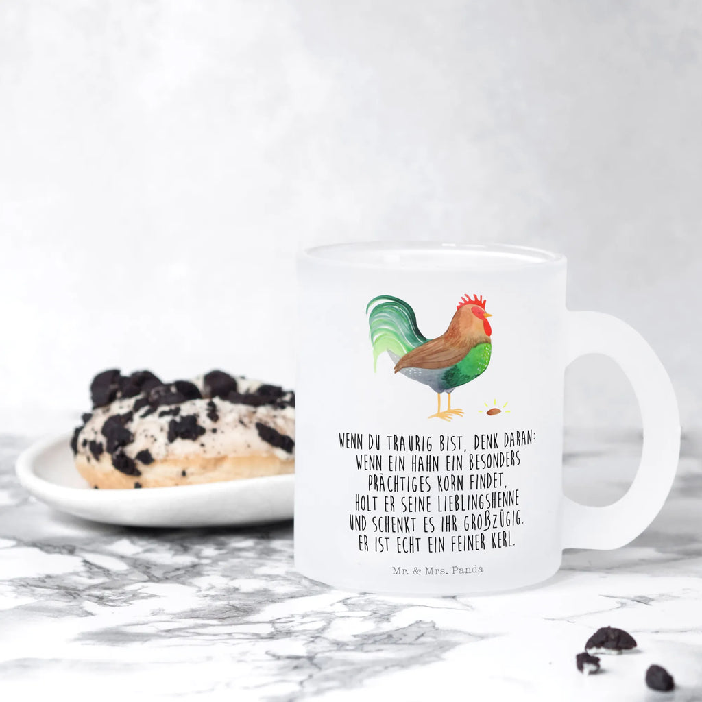 Teetasse Hahn mit Korn glastasse, Teetasse aus Glas, Teeglas, Tasse Für Tee, Teegläser, Tasse, Teetasse Glas, Becher, tasse glas, getränkeglas, Tee Tasse, Große Teetasse, Trinkglas, becher glas, Teetasse, becher für tee, Glasbecher, Glas Teebecher, Bauernhof, Hoftiere, Landwirt, Landwirtin, Eier, Natur, Korn, Hahn, Henne