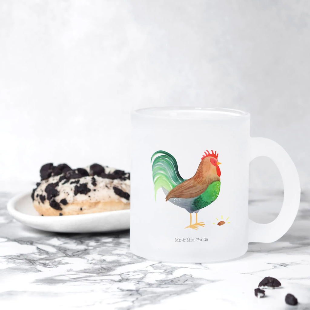 Teetasse Hahn mit Korn glastasse, Teetasse aus Glas, Teeglas, Tasse Für Tee, Teegläser, Tasse, Teetasse Glas, Becher, tasse glas, getränkeglas, Tee Tasse, Große Teetasse, Trinkglas, becher glas, Teetasse, becher für tee, Glasbecher, Glas Teebecher, Bauernhof, Hoftiere, Landwirt, Landwirtin, Eier, Natur, Korn, Hahn, Henne