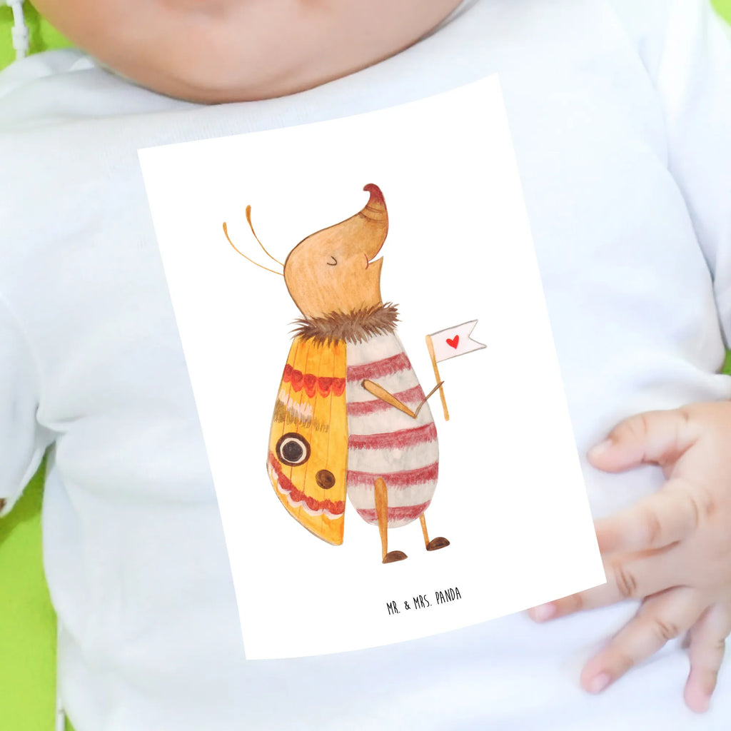 Organiczna koszulka dla niemowląt ćma mała flaga Motywy zwierzęce, dobra energia, zabawne powiedzonka, zwierzęta