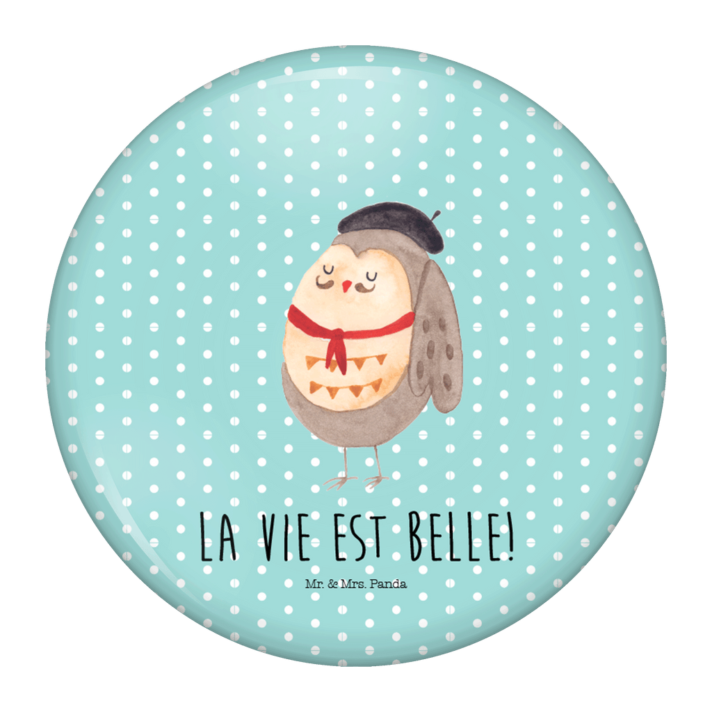 Button Eule Französisch 50mm Button, Button, Pin, Anstecknadel, Eule, Eulen, Eule Deko, Owl, hibou, La vie est belle, das Leben ist schön, Spruch schön, Spruch Französisch, Frankreich