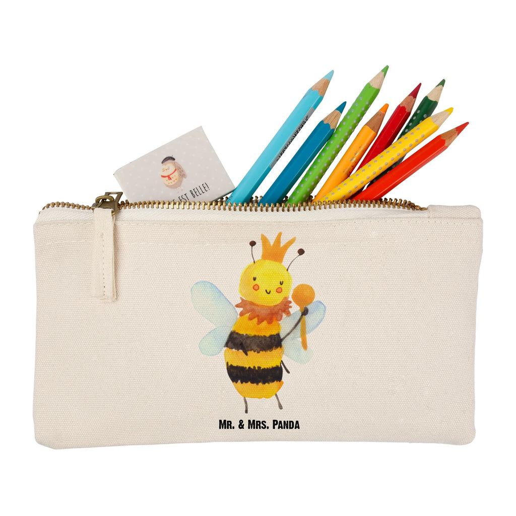 torebka na makijaż pszczoła król Federmappe, Waschtasche, Etui, Kulturbeutel, aufbewahrungsbeutel, aufbewahrungstasche, pencil case, Schminkbeutel, Stiftemäppchen, Kosmetikbeutel, kosmetiktäschchen, Schlampermäppchen, pinsel tasche, Kulturtasche, toiletry bag, beauty case, Schminktäschchen, Waschbeutel, utensilientasche, Kosmetiktasche, beauty tasche, Schminktasche, Mäppchen, Biene, Hummel, Wespe