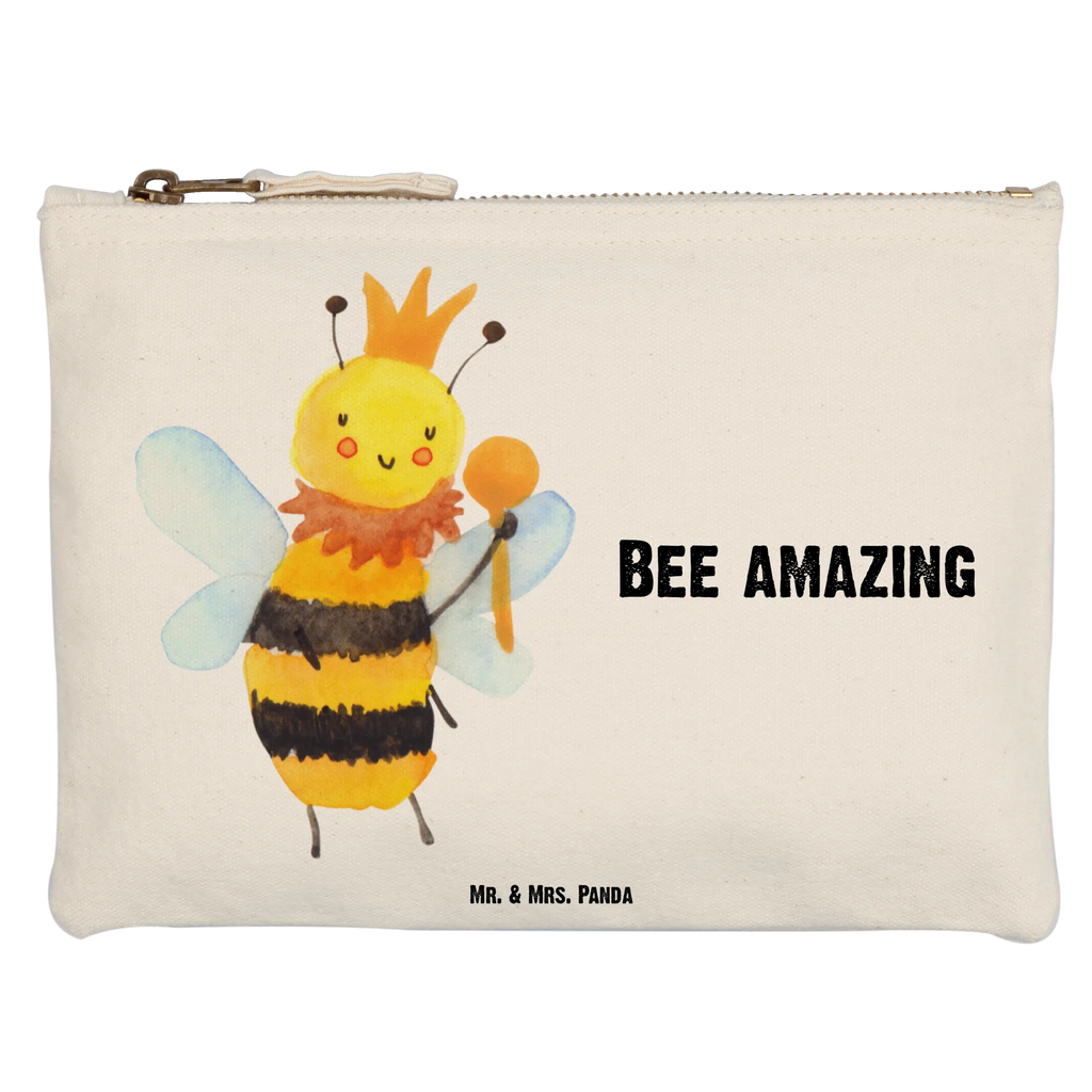 torebka na makijaż pszczoła król Federmappe, Waschtasche, Etui, Kulturbeutel, aufbewahrungsbeutel, aufbewahrungstasche, pencil case, Schminkbeutel, Stiftemäppchen, Kosmetikbeutel, kosmetiktäschchen, Schlampermäppchen, pinsel tasche, Kulturtasche, toiletry bag, beauty case, Schminktäschchen, Waschbeutel, utensilientasche, Kosmetiktasche, beauty tasche, Schminktasche, Mäppchen, Biene, Hummel, Wespe