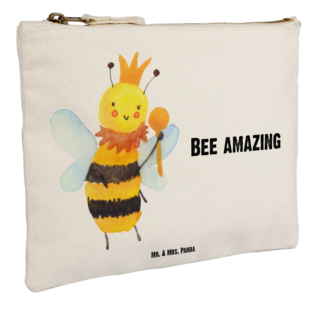 torebka na makijaż pszczoła król Federmappe, Waschtasche, Etui, Kulturbeutel, aufbewahrungsbeutel, aufbewahrungstasche, pencil case, Schminkbeutel, Stiftemäppchen, Kosmetikbeutel, kosmetiktäschchen, Schlampermäppchen, pinsel tasche, Kulturtasche, toiletry bag, beauty case, Schminktäschchen, Waschbeutel, utensilientasche, Kosmetiktasche, beauty tasche, Schminktasche, Mäppchen, Biene, Hummel, Wespe