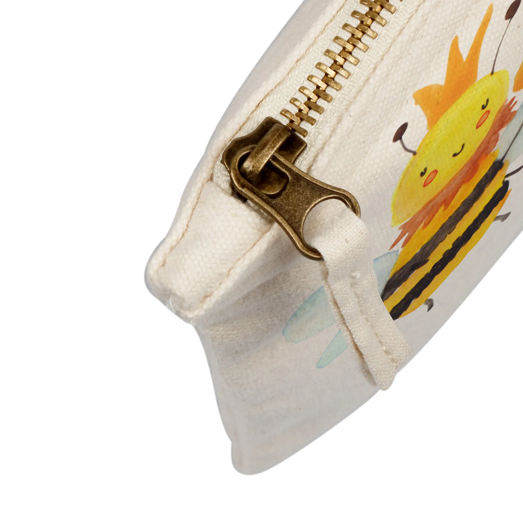 torebka na makijaż pszczoła król Federmappe, Waschtasche, Etui, Kulturbeutel, aufbewahrungsbeutel, aufbewahrungstasche, pencil case, Schminkbeutel, Stiftemäppchen, Kosmetikbeutel, kosmetiktäschchen, Schlampermäppchen, pinsel tasche, Kulturtasche, toiletry bag, beauty case, Schminktäschchen, Waschbeutel, utensilientasche, Kosmetiktasche, beauty tasche, Schminktasche, Mäppchen, Biene, Hummel, Wespe