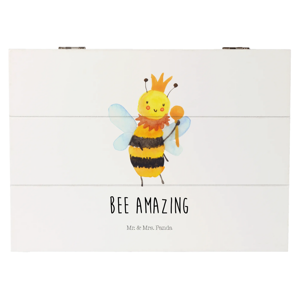 Holzkiste Biene König Erinnerungsbox, Geschenkdose, Aufbewahrungsbox, XXL, Dekokiste, Geschenkbox, Truhe, Schatulle, Holzkiste, Kiste, Erinnerungskiste, Schatzkiste, Biene, Wespe, Hummel