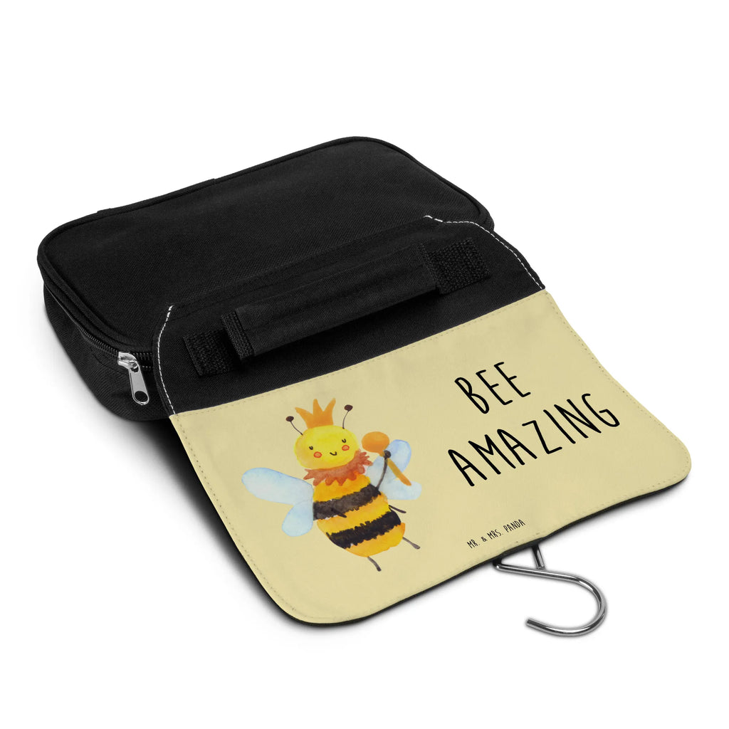 Wash bag bee king Wash bag, Cosmetic bag, Toilet bag, To hang up, Gentlemen, Ladies, Bee, wasp, bumblebee