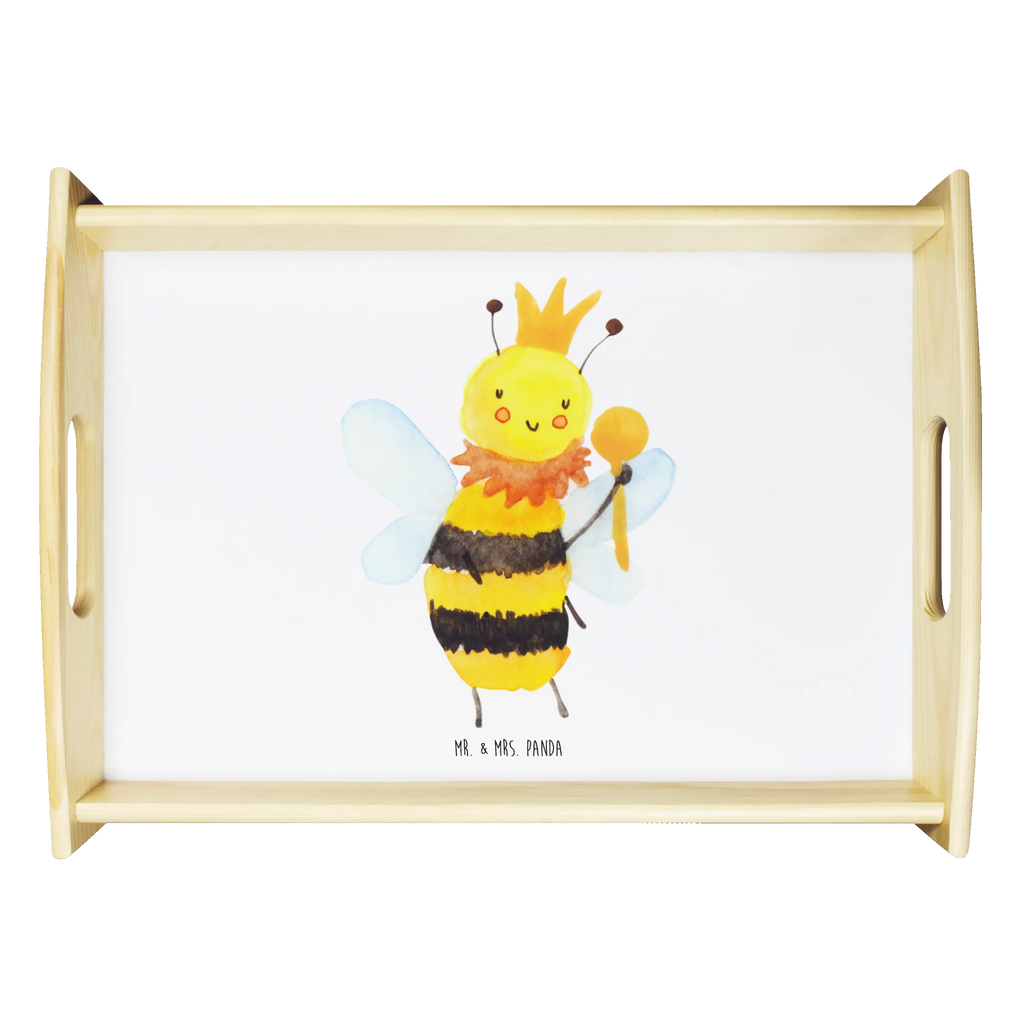 Serviertablett Biene König Dekotablett, Tablett, Küchentablett, Serviertablett, Frühstückstablett, Holztablett, Biene, Wespe, Hummel