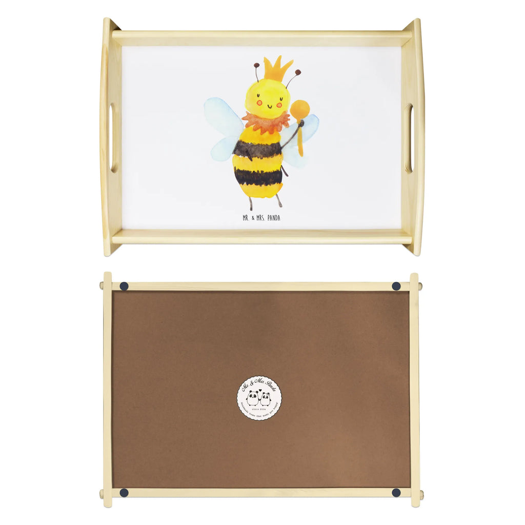 Serviertablett Biene König Dekotablett, Tablett, Küchentablett, Serviertablett, Frühstückstablett, Holztablett, Biene, Wespe, Hummel