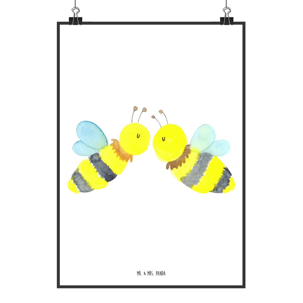 Poster Biene Liebe Bild für Wand, Plakat, Wanddekoration, Bild, Wandschmuck, Wandposter, Wanddeko Bild, drucke, grafikposter, Deko Bild, kunstposter, wandkunst, kunstdruck poster, wanddruck, Wandbild, Posterdruck, kunst für die wand, Poster, Kunstdruck, Mr. & Mrs. Panda Poster, wanddeko, Designposter, Hummel, Wespe, Biene