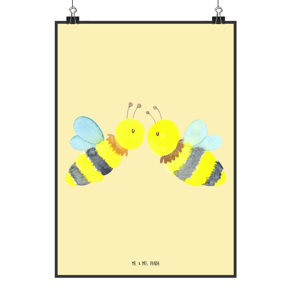 Poster Biene Liebe Bild für Wand, Plakat, Wanddekoration, Bild, Wandschmuck, Wandposter, Wanddeko Bild, drucke, grafikposter, Deko Bild, kunstposter, wandkunst, kunstdruck poster, wanddruck, Wandbild, Posterdruck, kunst für die wand, Poster, Kunstdruck, Mr. & Mrs. Panda Poster, wanddeko, Designposter, Hummel, Wespe, Biene