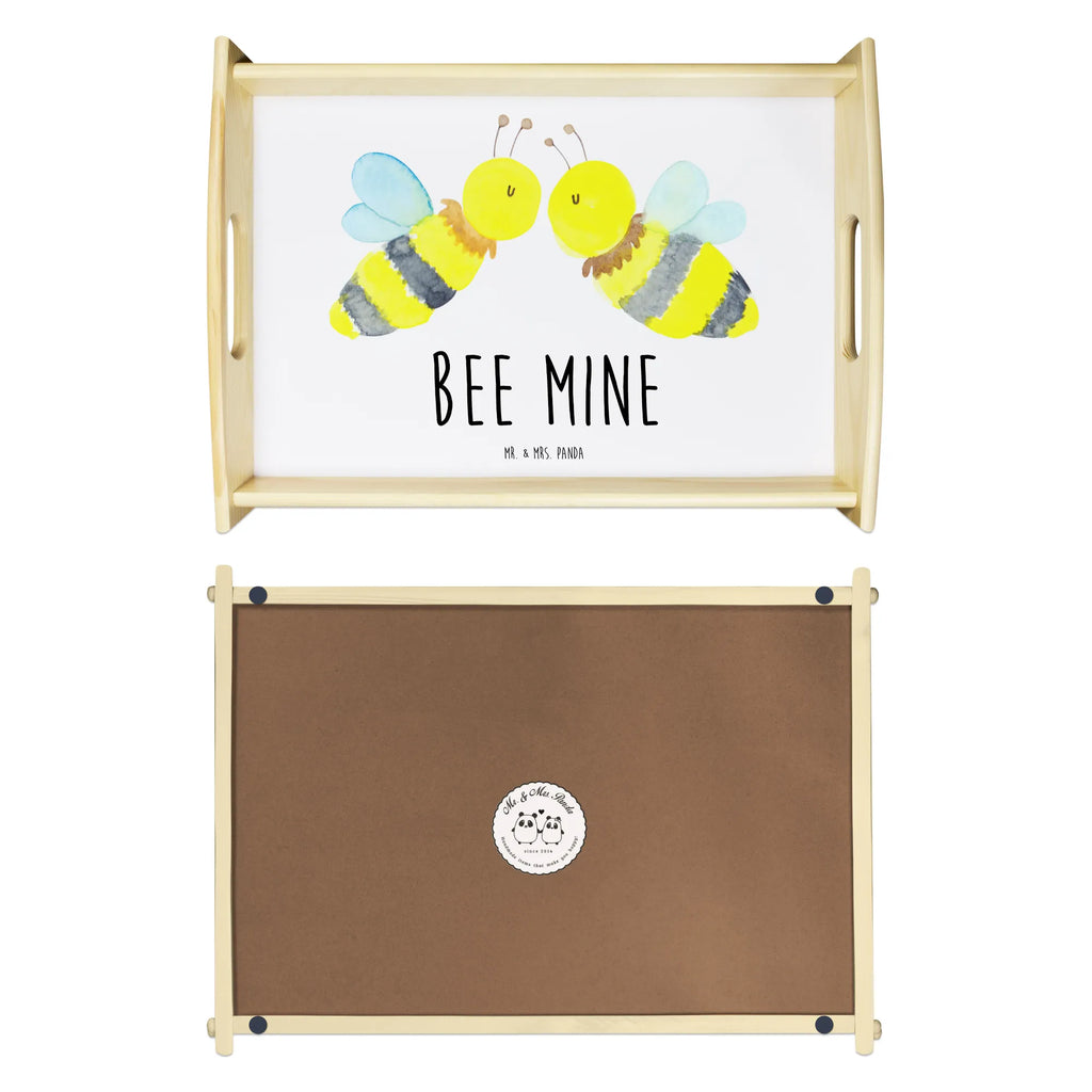 Serviertablett Biene Liebe Tablett, Serviertablett, Holztablett, Frühstückstablett, Küchentablett, Dekotablett, Biene, Wespe, Hummel