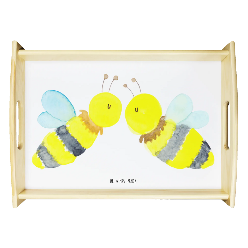 Serviertablett Biene Liebe Tablett, Serviertablett, Holztablett, Frühstückstablett, Küchentablett, Dekotablett, Biene, Wespe, Hummel