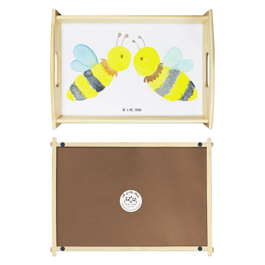 Serviertablett Biene Liebe Tablett, Serviertablett, Holztablett, Frühstückstablett, Küchentablett, Dekotablett, Biene, Wespe, Hummel