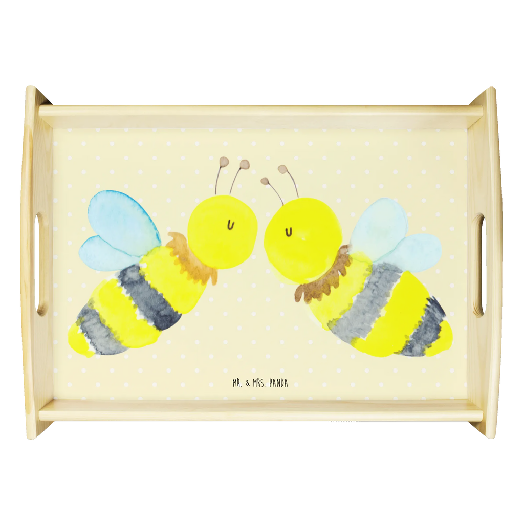 Serviertablett Biene Liebe Tablett, Serviertablett, Holztablett, Frühstückstablett, Küchentablett, Dekotablett, Biene, Wespe, Hummel