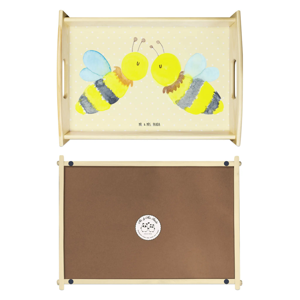 Serviertablett Biene Liebe Tablett, Serviertablett, Holztablett, Frühstückstablett, Küchentablett, Dekotablett, Biene, Wespe, Hummel