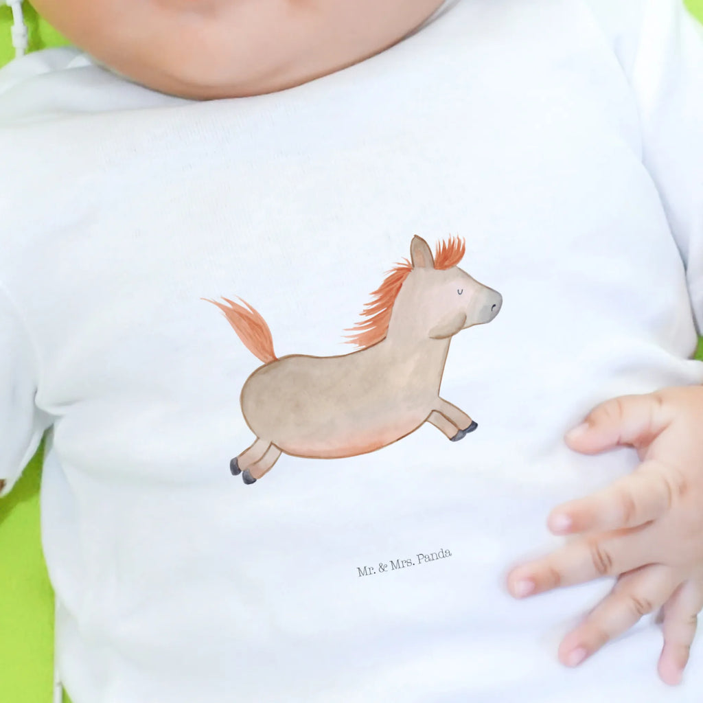 Baby Longsleeve Pferd Springen Jungen, Bio, Langarm, Kleidung, Baby Shower, Geburt, Mädchen, Landwirtin, Bauernhof, Hoftiere, Landwirt, ausreiten, reiten, Pony, Pferdebesitzer, Stall, Pferde, Pferdestall, Pferd