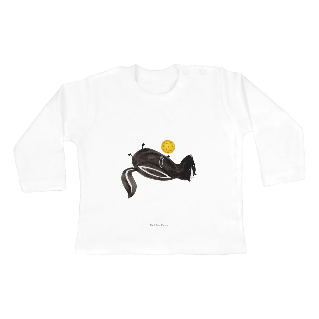 Longsleeve dla niemowląt 12-18 miesięcy skunks piłka Bio, Kleidung, Langarm, Baby Shower, Skunk, Stinktier, Stinker, Stinki, Verspielt, Wildtier, Raubtier, Weisheit