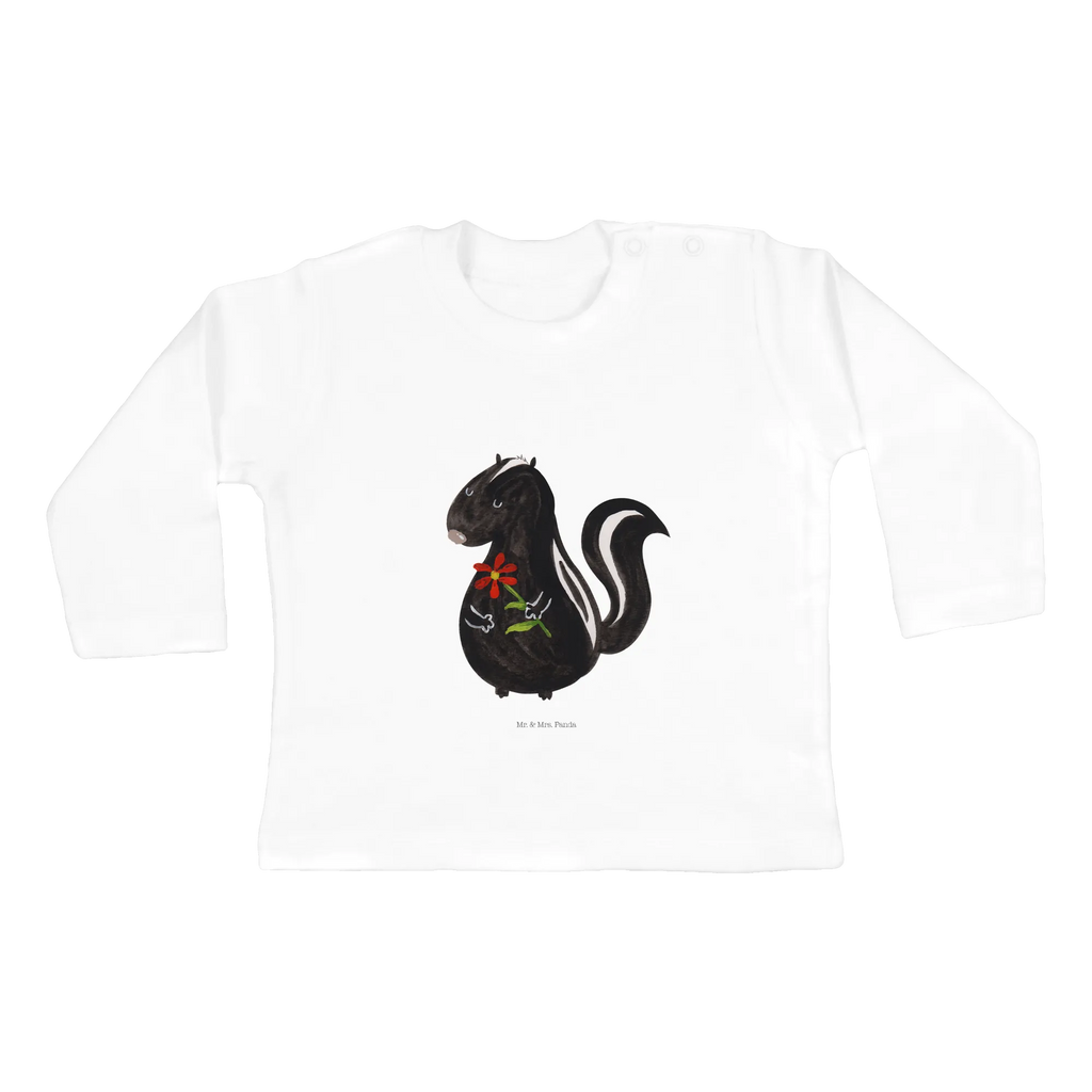Longsleeve dla niemowląt 12-18 miesięcy skunks kwiat Bio, Kleidung, Baby Shower, Langarm, Skunk, Stinktier, Wildtier, Verträumt, Stinki, Tagträumer, Stinker, Dreams, Träume, Raubtier