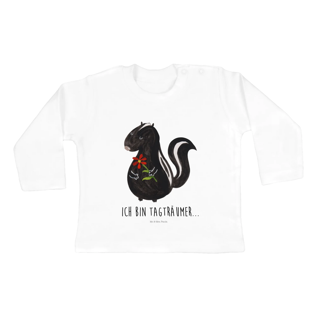 Longsleeve dla niemowląt 12-18 miesięcy skunks kwiat Bio, Kleidung, Baby Shower, Langarm, Skunk, Stinktier, Wildtier, Verträumt, Stinki, Tagträumer, Stinker, Dreams, Träume, Raubtier