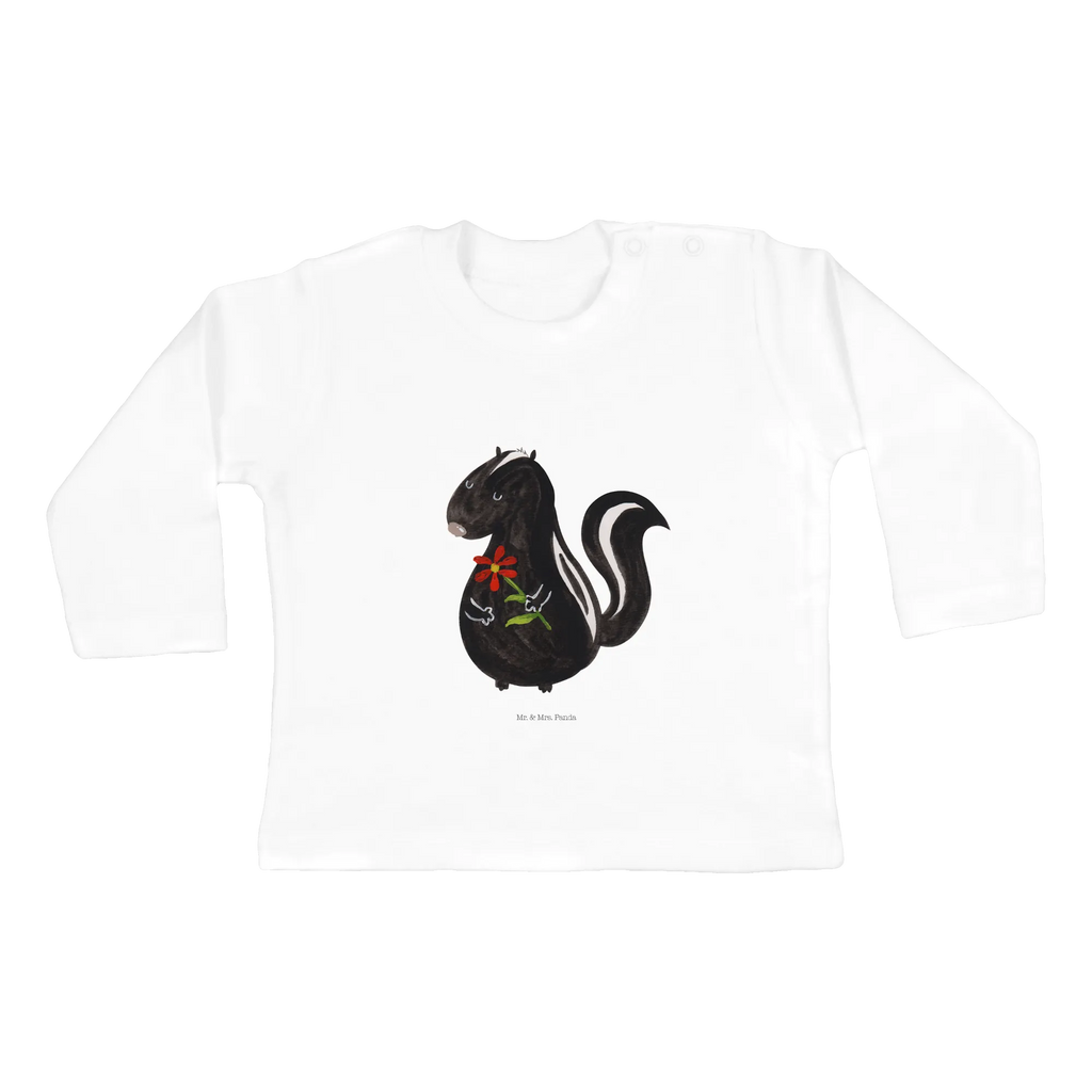 Longsleeve dla niemowląt 12-18 miesięcy skunks kwiat Bio, Kleidung, Baby Shower, Langarm, Skunk, Stinktier, Wildtier, Verträumt, Stinki, Tagträumer, Stinker, Dreams, Träume, Raubtier
