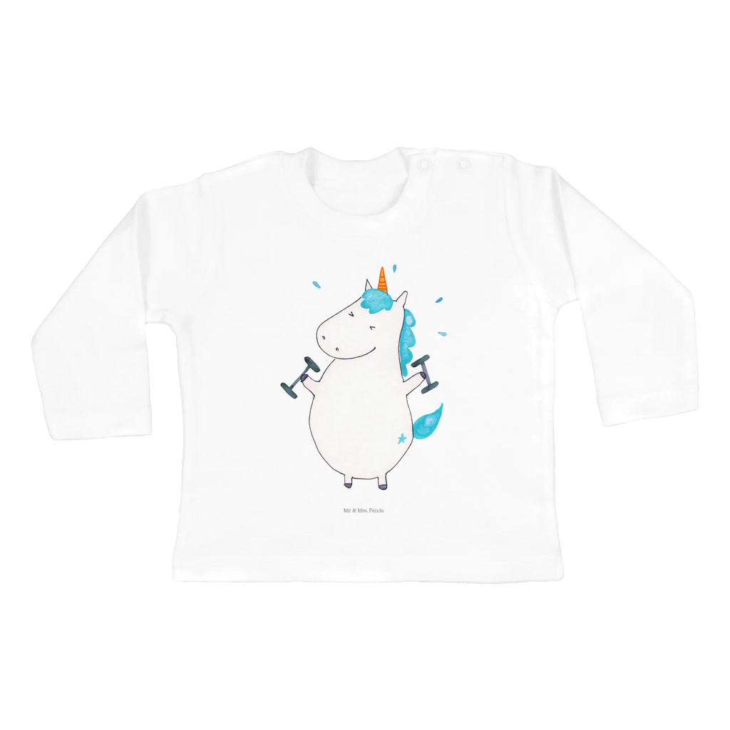 Baby long-sleeve unicorn fitness Kleidung, Bio, Baby Shower, Langarm, Einhörner, Einhorn Deko, Einhorn, Unicorn, Abnehmen, Fitnessstudio, Pumpen, Sixpack, Gym, Diät, Fitness, Geräte, Sport