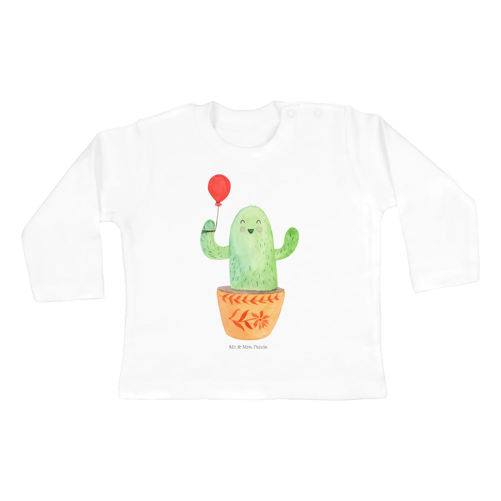 Baby Longsleeve Kaktus Luftballon Baby Shower, Bio, Langarm, Kleidung, Kakteen, Kaktus, Prüfung, Neustart, Luftballon, Büroalltag, Freund, Büro, Ausbildung, Freundin, Freude, Stress