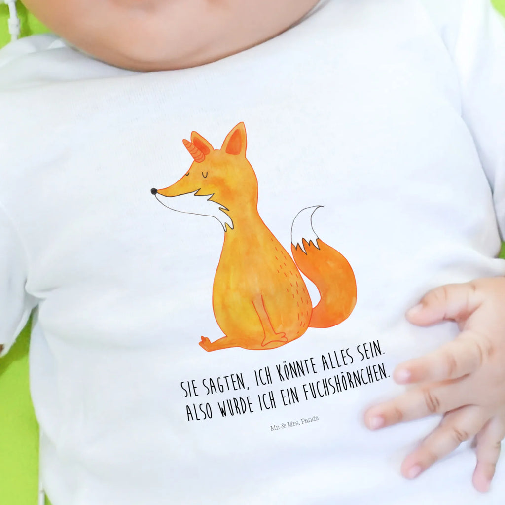 Baby Longsleeve Fuchshörnchen Wunsch Bio, Langarm, Kleidung, Baby Shower, Einhörner, Einhorn Deko, Einhorn, Unicorn, Fuchshorn, Füchse, Fuchshörnchen, Foxycorn, Fuchs, Unicorns