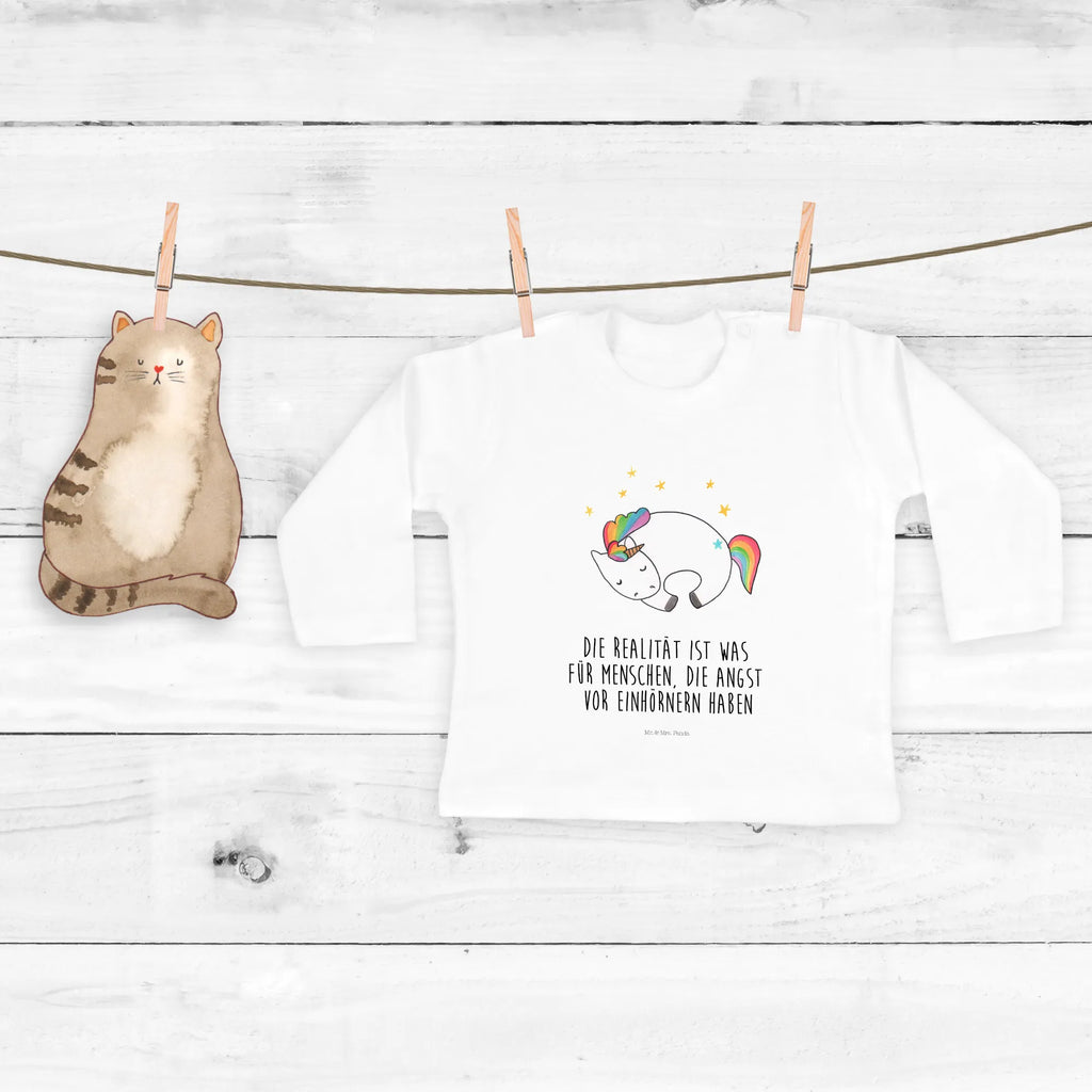 Baby Longsleeve Einhorn Nacht Baby Shower, Bio, Langarm, Kleidung, Einhörner, Einhorn Deko, Einhorn, Unicorn, Geschenk, Ruhe, Traum, Realität, Menschen, Freundin, Träume