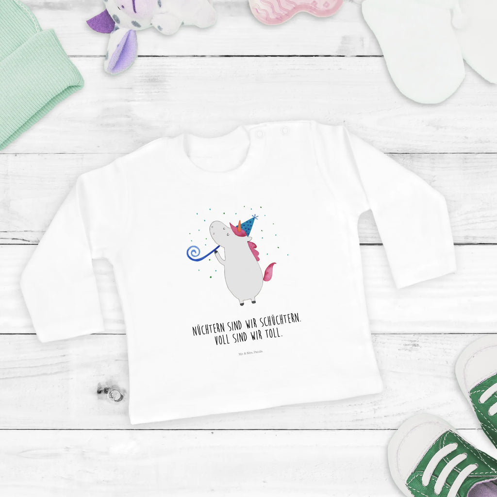 Baby Longsleeve Einhorn Party Langarm, Kleidung, Bio, Baby Shower, Einhörner, Einhorn Deko, Einhorn, Unicorn, Fest, Geburtstag, Club, Disco, Party, Feier, Alkohol, Glitzer, Konfetti