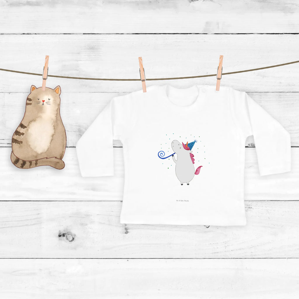 Baby Longsleeve Einhorn Party Langarm, Kleidung, Bio, Baby Shower, Einhörner, Einhorn Deko, Einhorn, Unicorn, Fest, Geburtstag, Club, Disco, Party, Feier, Alkohol, Glitzer, Konfetti
