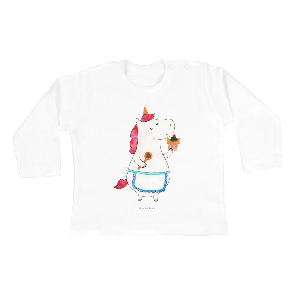 Baby Longsleeve Einhorn Küchenfee Langarm, Baby Shower, Bio, Kleidung, Einhörner, Einhorn Deko, Einhorn, Unicorn, Motivation, Träumen, Muffin, Kuchen, Bäckerin, Backen, Träumer, Koch, Hobbykoch, Torte