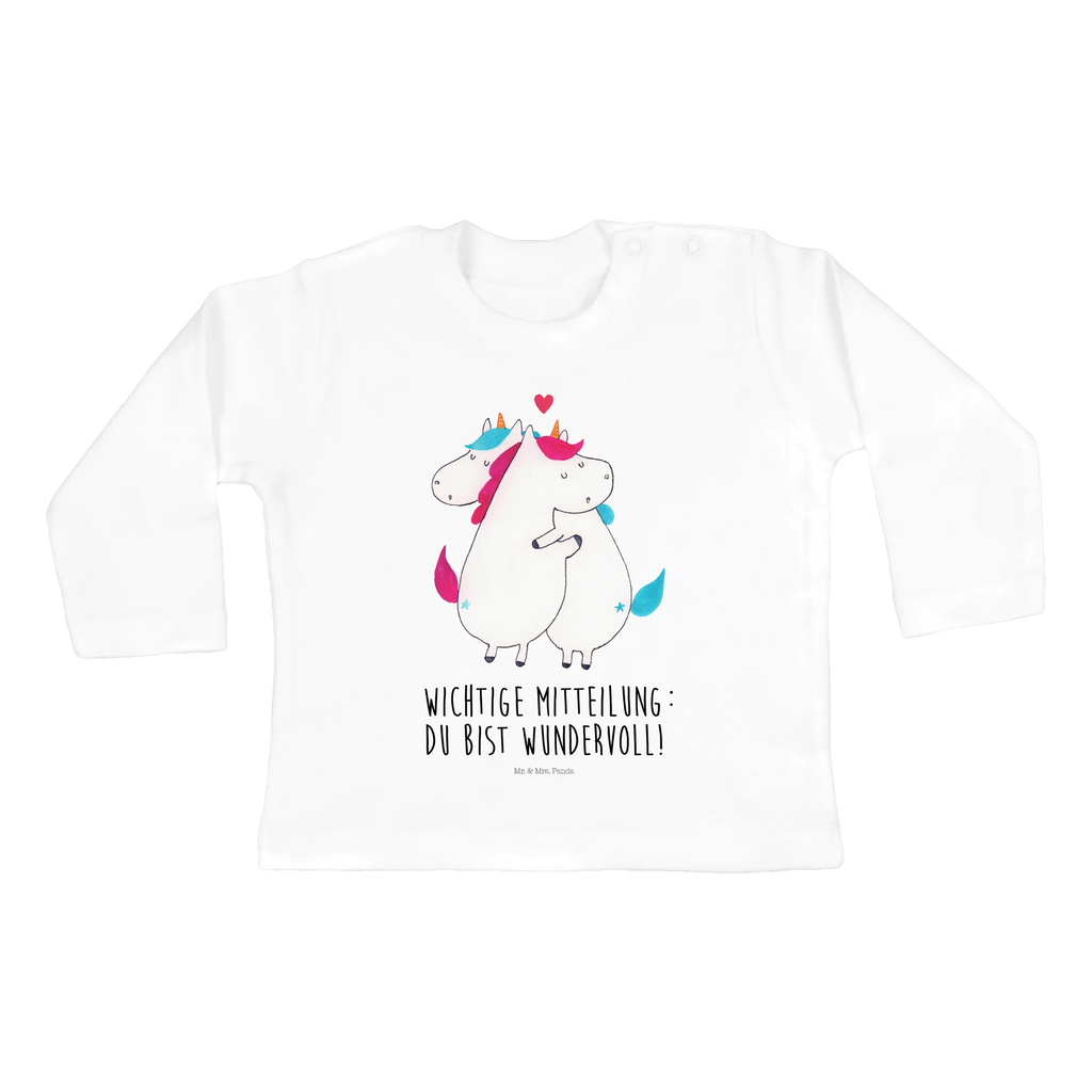 Baby Longsleeve Einhorn Mitteilung Kleidung, Mädchen, Baby, Langarm, Jungen, Bio, Einhorn, Einhörner, Einhorn Deko, Unicorn, Liebe, Geschenk, Spruch, witzig, Valentinstag, Partner, Ehe, Valentine, lustig